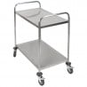 Chariot Inox 2 plaukstas Dynasteel - Profesionāls restorāns. Izturīgs, viegli pārvietojams un stiprs.