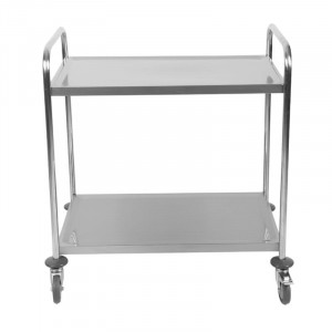 Chariot Inox 2 plaukstas Dynasteel - Profesionāls restorāns. Izturīgs, viegli pārvietojams un stiprs.