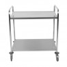Chariot Inox 2 plaukstas Dynasteel - Profesionāls restorāns. Izturīgs, viegli pārvietojams un stiprs.