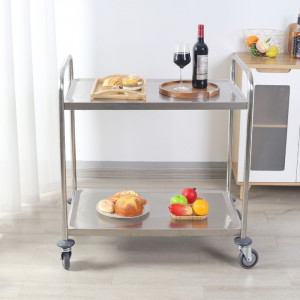 Chariot Inox 2 plaukstas Dynasteel - Profesionāls restorāns. Izturīgs, viegli pārvietojams un stiprs.