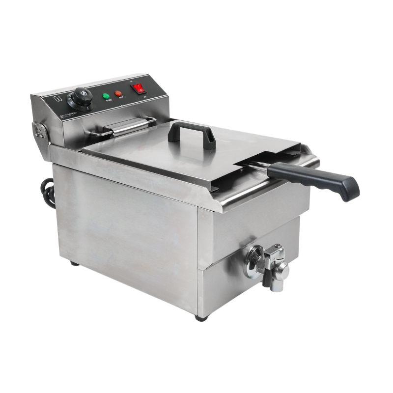 Friteuse Professionnelle 13L avec Vidange en Acier Inoxydable - Dynasteel Friteuse Professionnelle 13L avec Vidange en Acier Inoxydable - Dynasteel