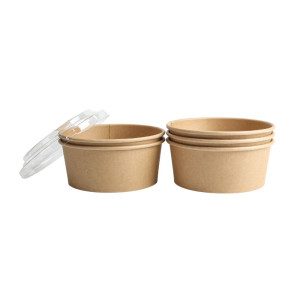 Kraft salātu bļoda - 750 ml - 300 gabalu komplekts - Dynasteel