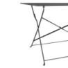 Saliekama terases galds melns - 1100 x 700 mm - Bolero