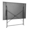Saliekama terases galds melns - 1100 x 700 mm - Bolero