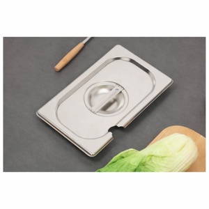 Dynasteel GN 1/4 stainless steel lid for Gastronorm container