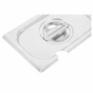 Dynasteel GN 1/4 stainless steel lid for Gastronorm container