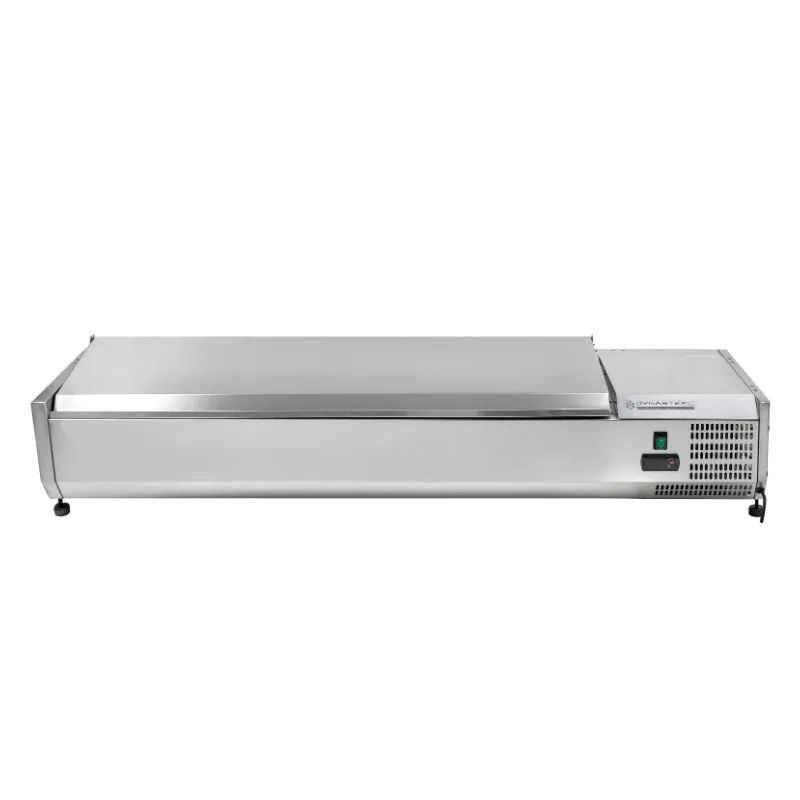 Saladette ar nerūsējošā tērauda vāku - 7 x GN 1/4