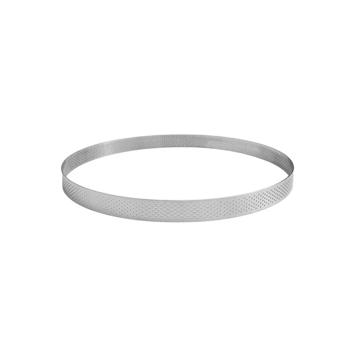 Perforēts nerūsējošā tērauda tartes aplis - ⌀ 260 mm - H 20 mm