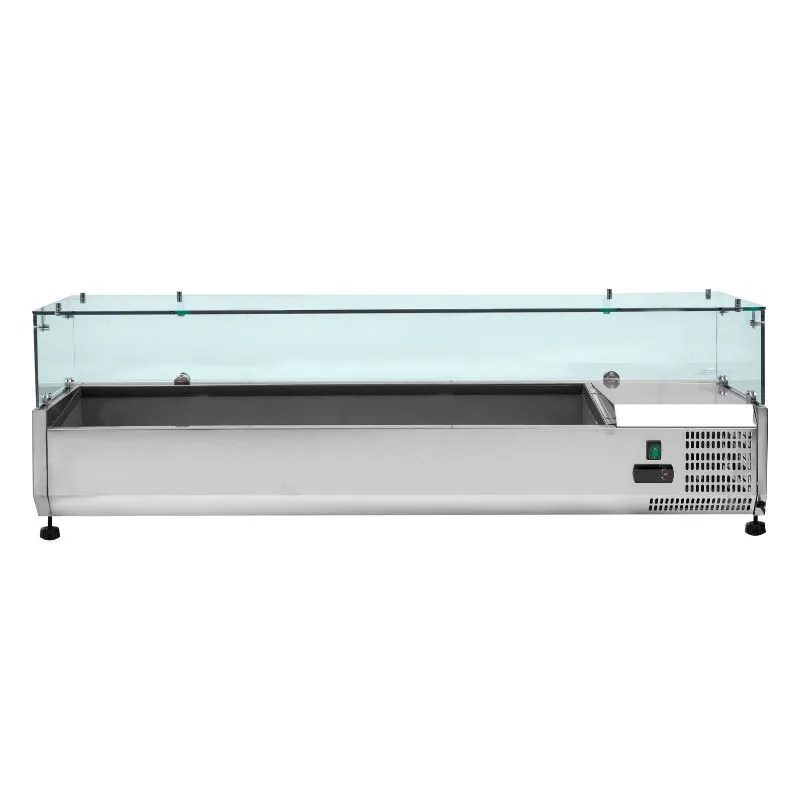 Stiklota Dzesējamā Galda Saladette - 5 x GN 1/3 + 1 x GN 1/2
