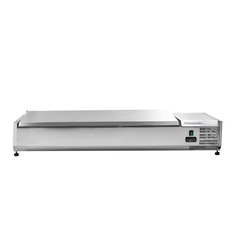 Saladette ar nerūsējošā tērauda vāku - 7 x GN 1/3