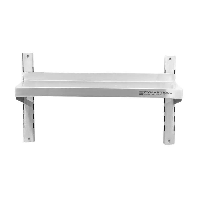 Nerūsējošā tērauda sienas plaukts uz kronšteiniem - L 600 x P 300 mm
