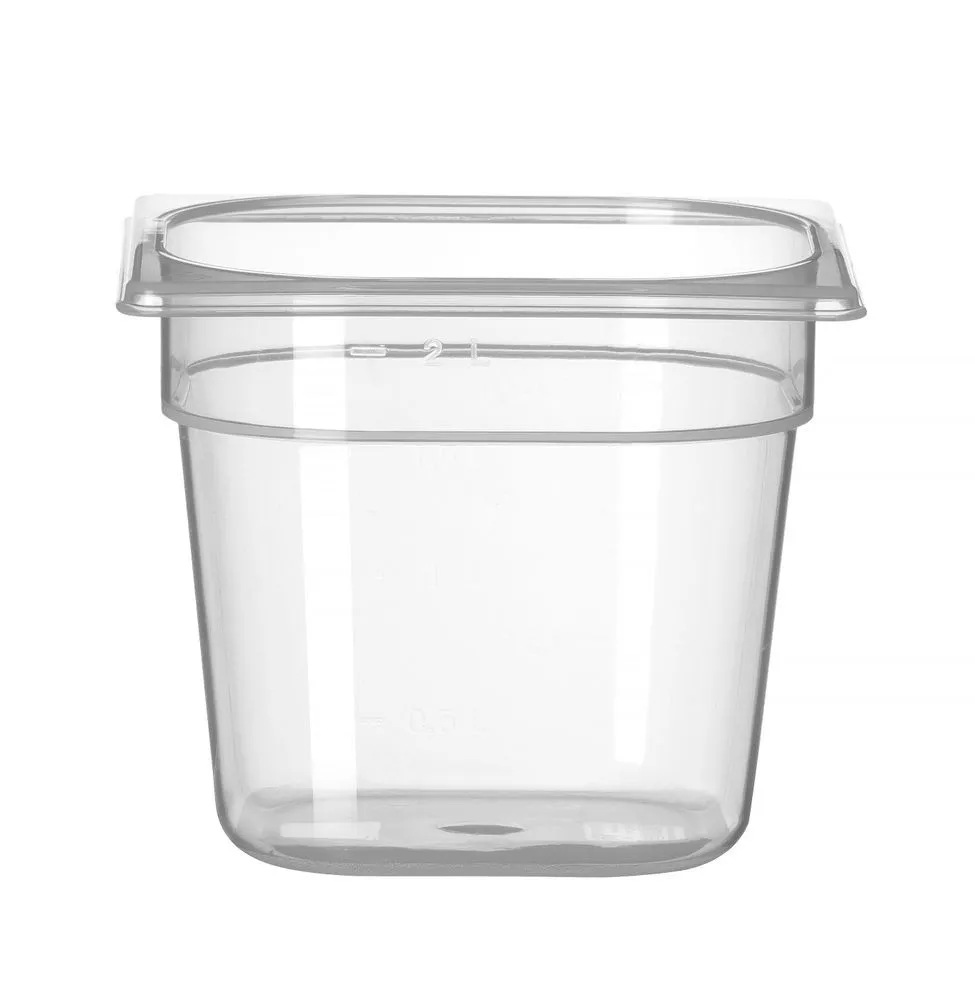 Gastronorm Trauks GN 1/6 no Polipropilēna - Dziļums 150 mm - 2,4 L
