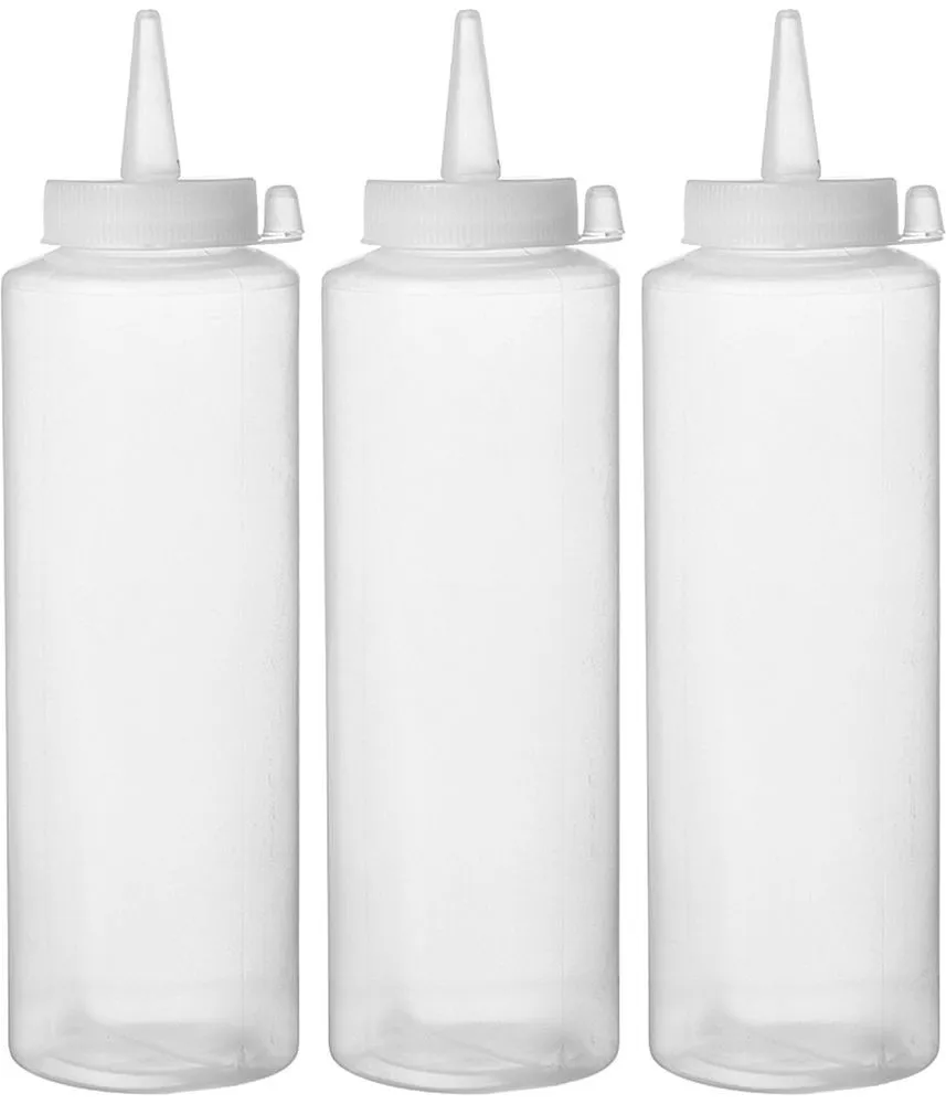 Pāršķidētāja flakons caurspīdīgs - 0,2 L - 3 gabali komplektā