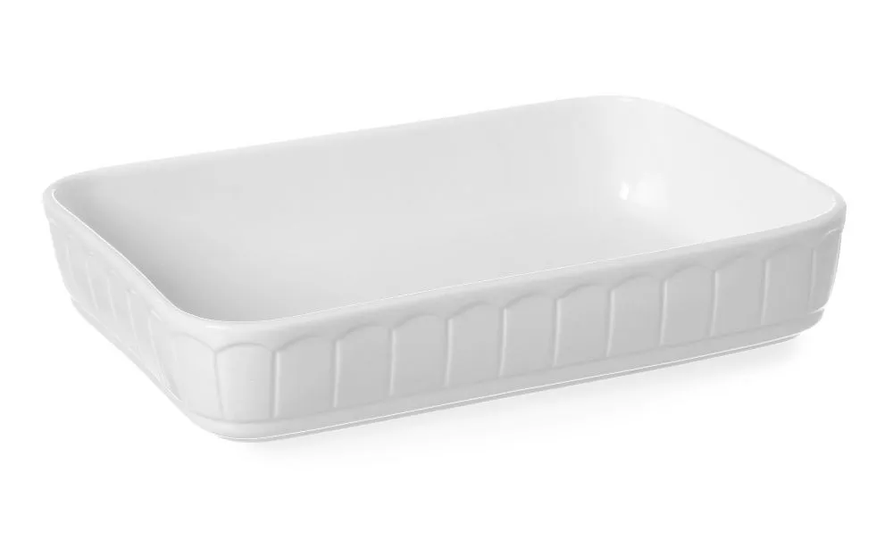 Rektangulāla porcelāna cepeškrāsns plāksne - 330 x 225 mm