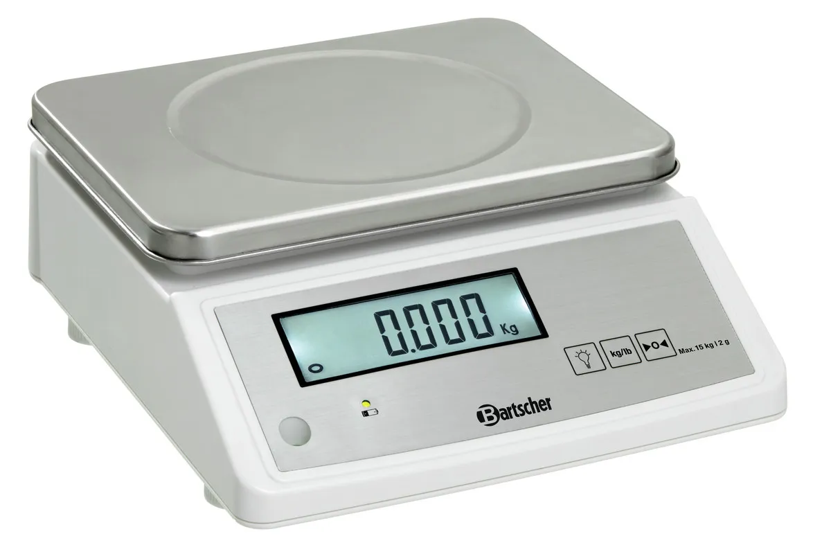 Elektroniskā virtuves svari, maksimālais svars 15 kg
