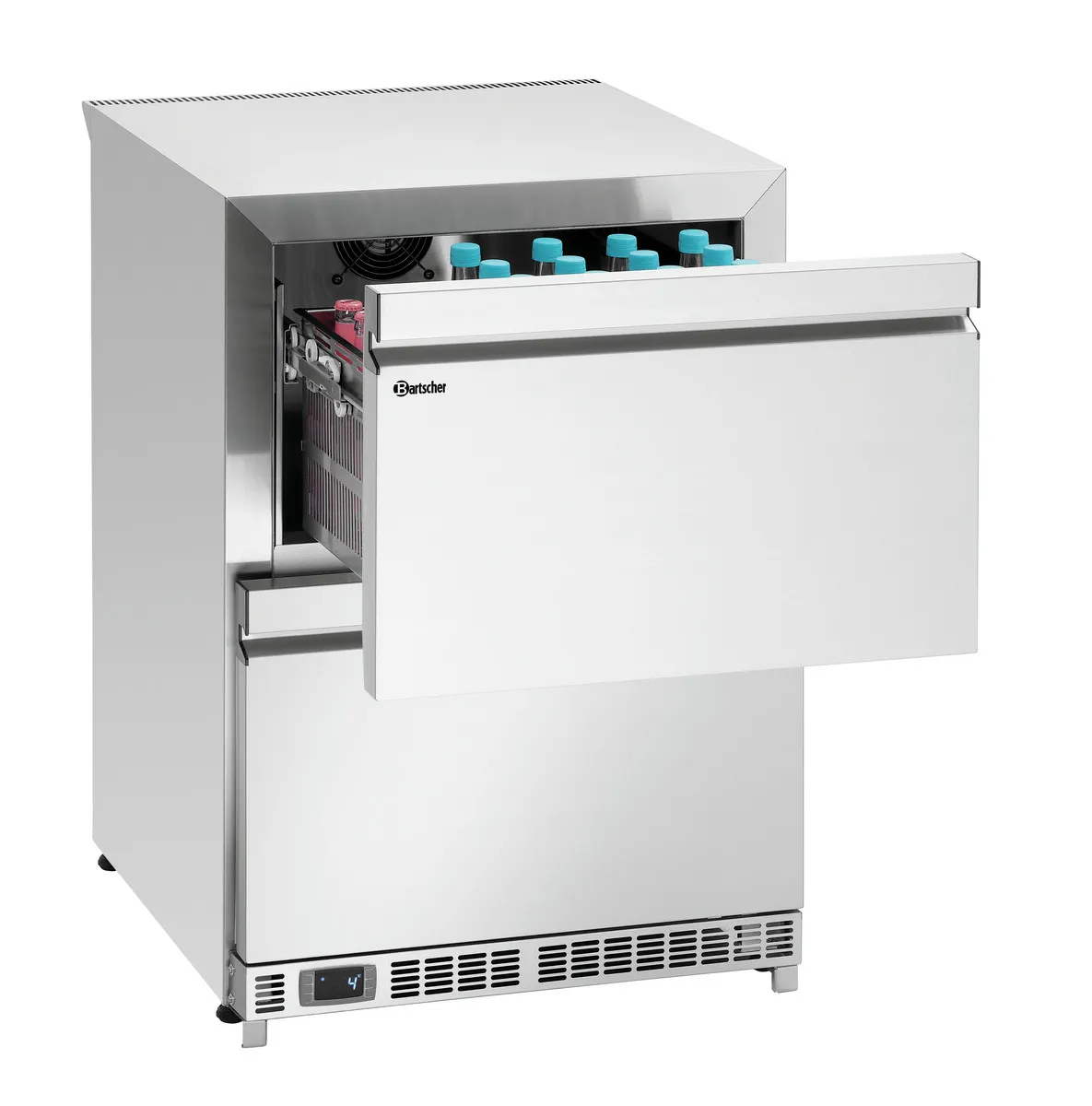 Refrigerētais galds ar 2 durvīm un 2 nodalījumiem - G 600 x D 600 mm