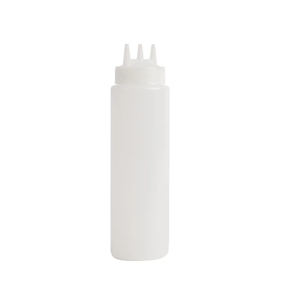 Elastīga caurspīdīga pudele ar 3 galviņām - 681 ml