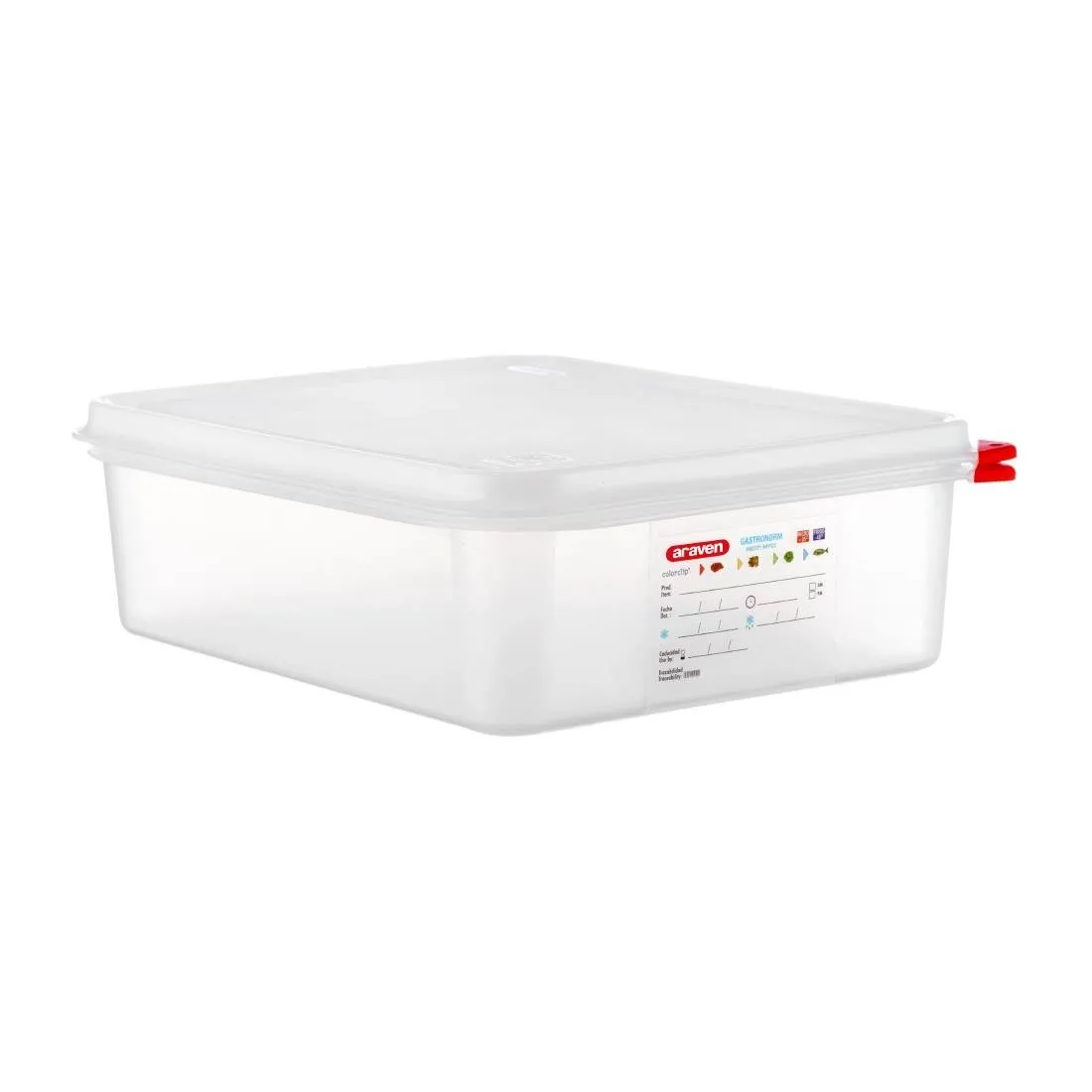 Pārtikas kaste GN1/2 6,5L - 4 gabali komplektā