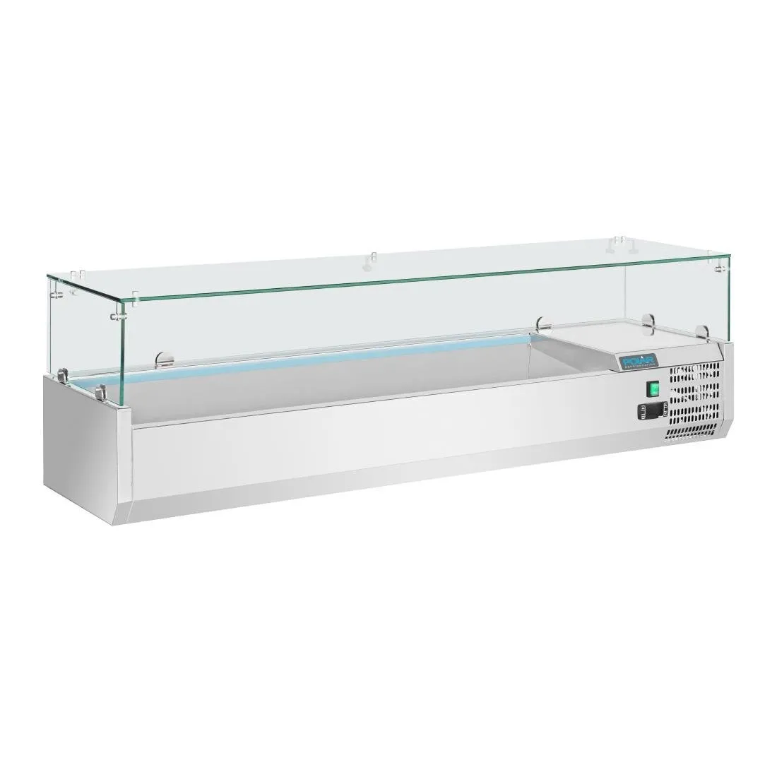 Refrigerētais vitrīns ar 5X GN 1/3 un 1X GN 1/2 sēriju G