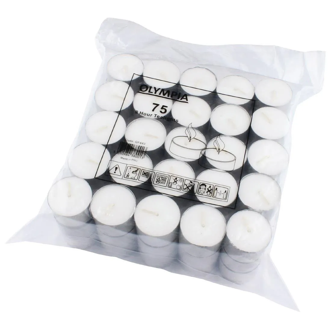 Tējas sveces 8 stundas Ø 40 mm - komplekts 75