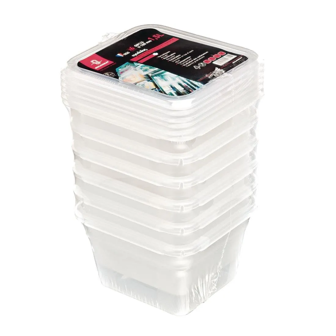 Uzglabāšanas kaste GN1/6 Modulus intensīvai lietošanai 2L - 6 gabalu komplekts