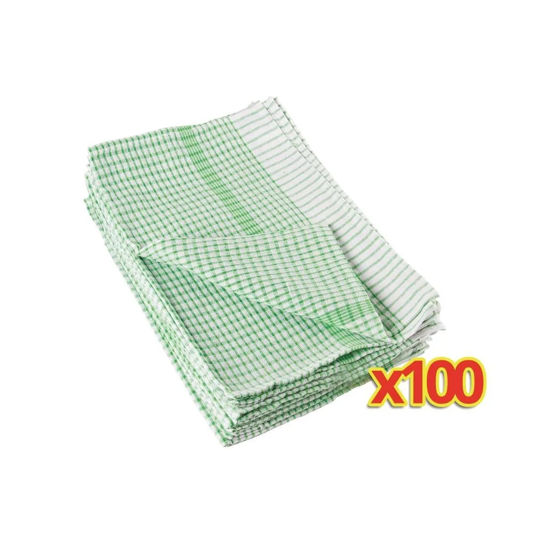 100 zaļie dvielīši
