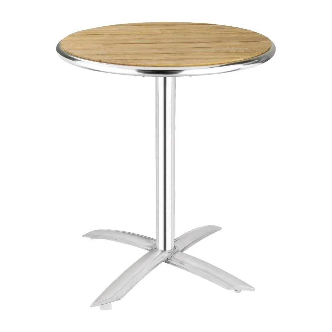 Galds ar salokāmu virsmu no koka, Ø 60 cm