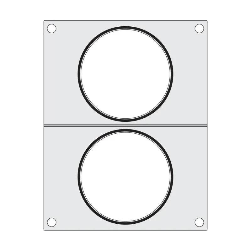 Blīvējuma matrica manuālajam blīvētājam - 2 nodalījumi