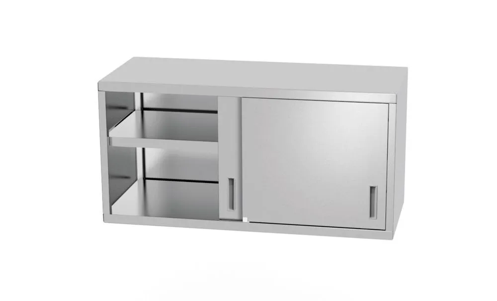Metināms sienas skapis ar bīdāmām durvīm - 800 x 300 mm