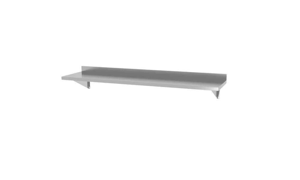 Sienas plaukts ar 2 balstiem - L 1200 x 300 mm