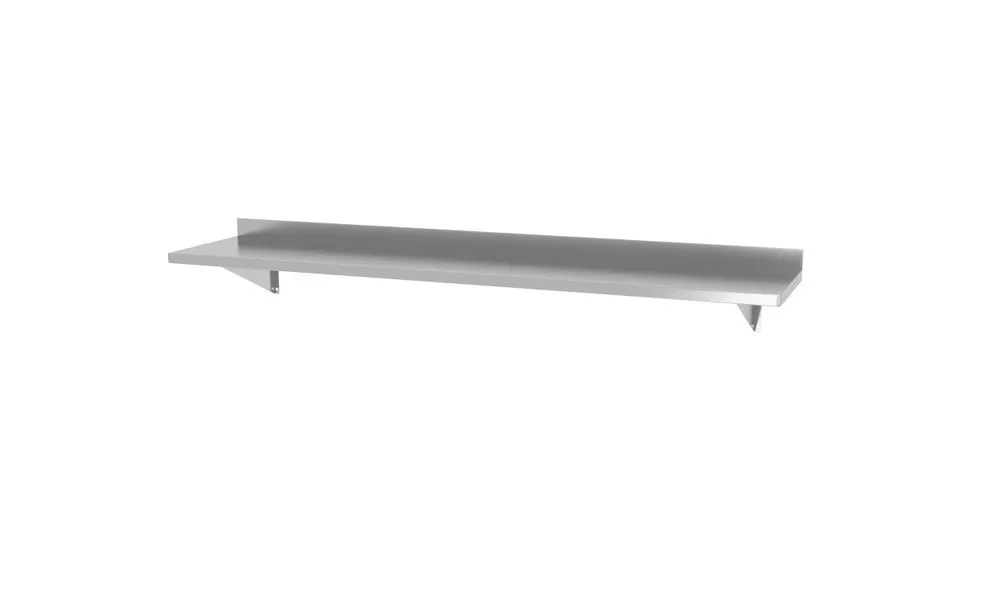 Sienas plaukts ar 2 balstiem - L 1400 x 300 mm
