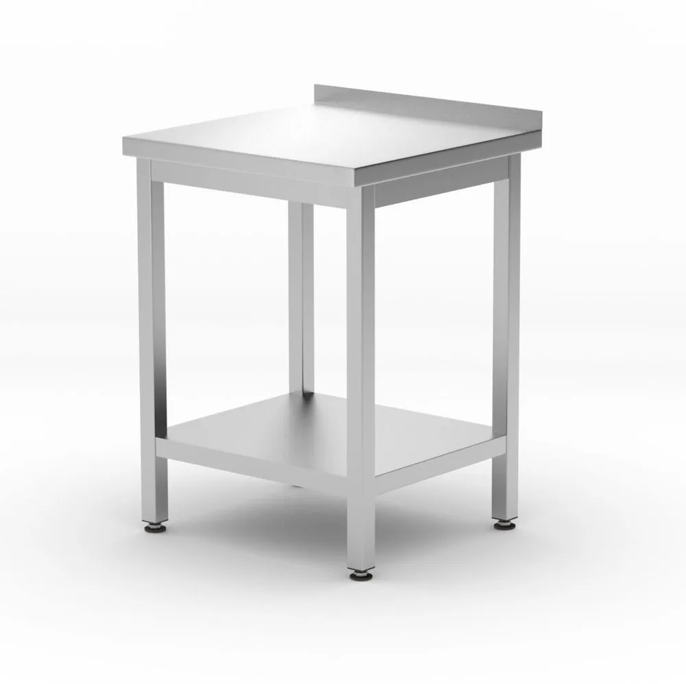 Virtuves līnijas sienas darba galds ar plauktu - D 600 x P 600 mm