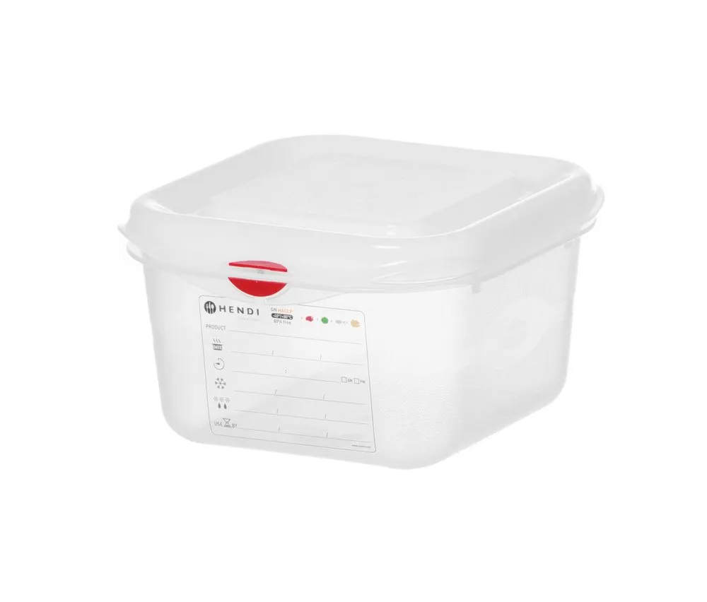 Caurspīdīgs GN Trauks 1/6 no PP - 1,7 L