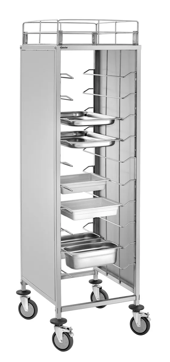 Ratiņi ar 10 līmeņu plauktiem - GN 1/1