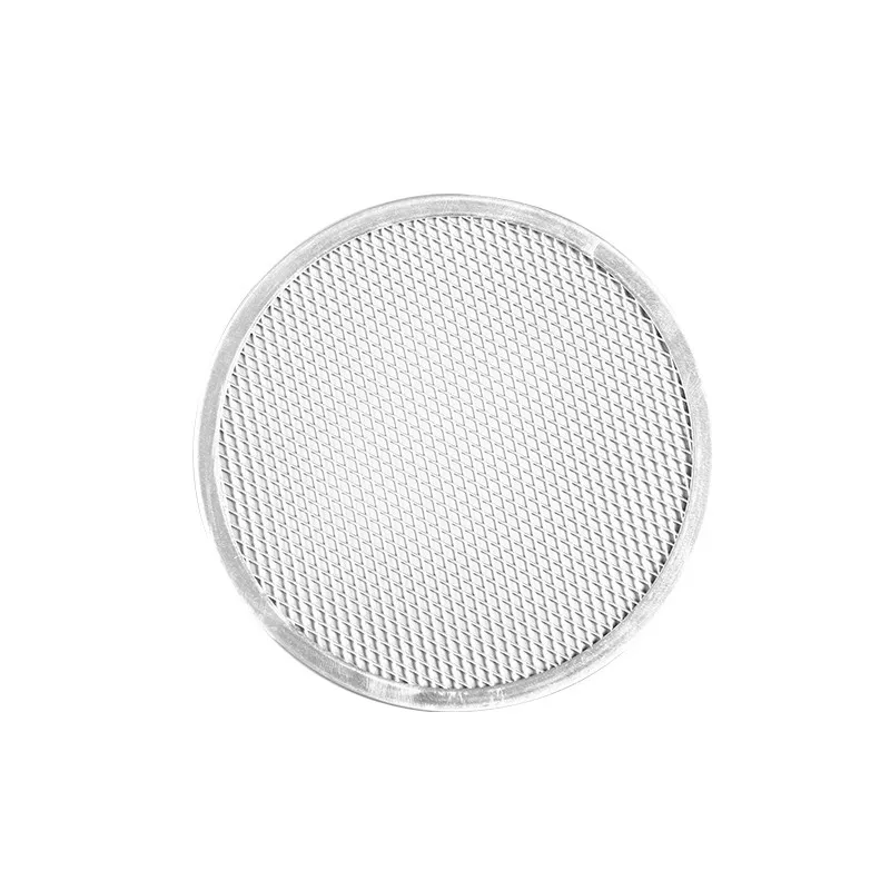 Perforēta picas plāksne Ø 250 mm alumīnijs, kraukšķīga cepšanas režģis profesionālai picas krāsnij