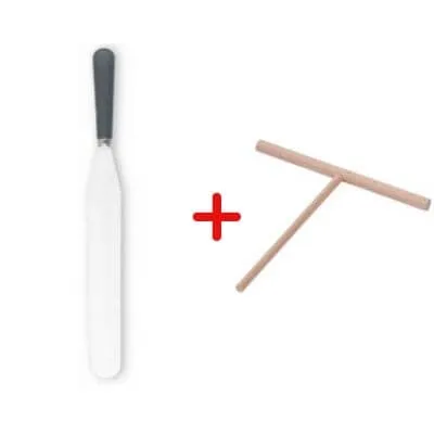Pakete piederumi pankūkas pannai