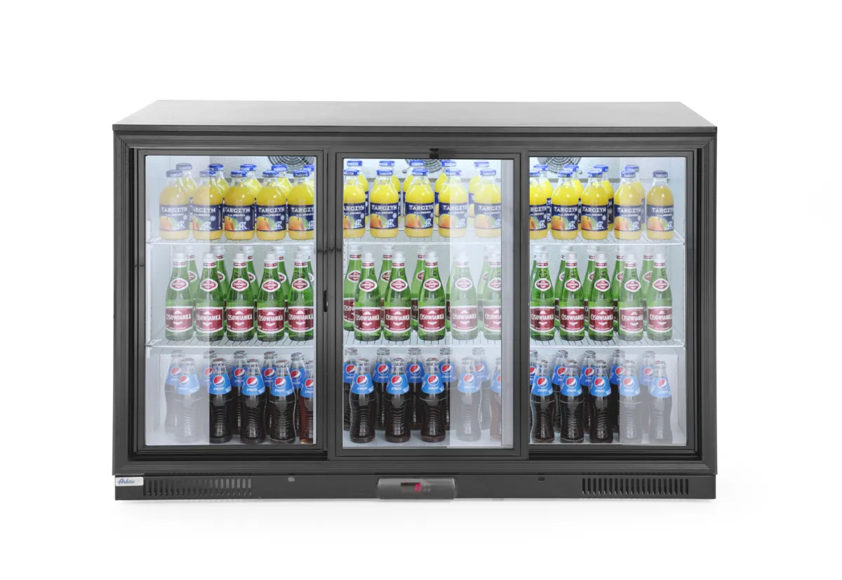 Aizmugurējais bāra ledusskapis ar bīdāmām durvīm - 303 L