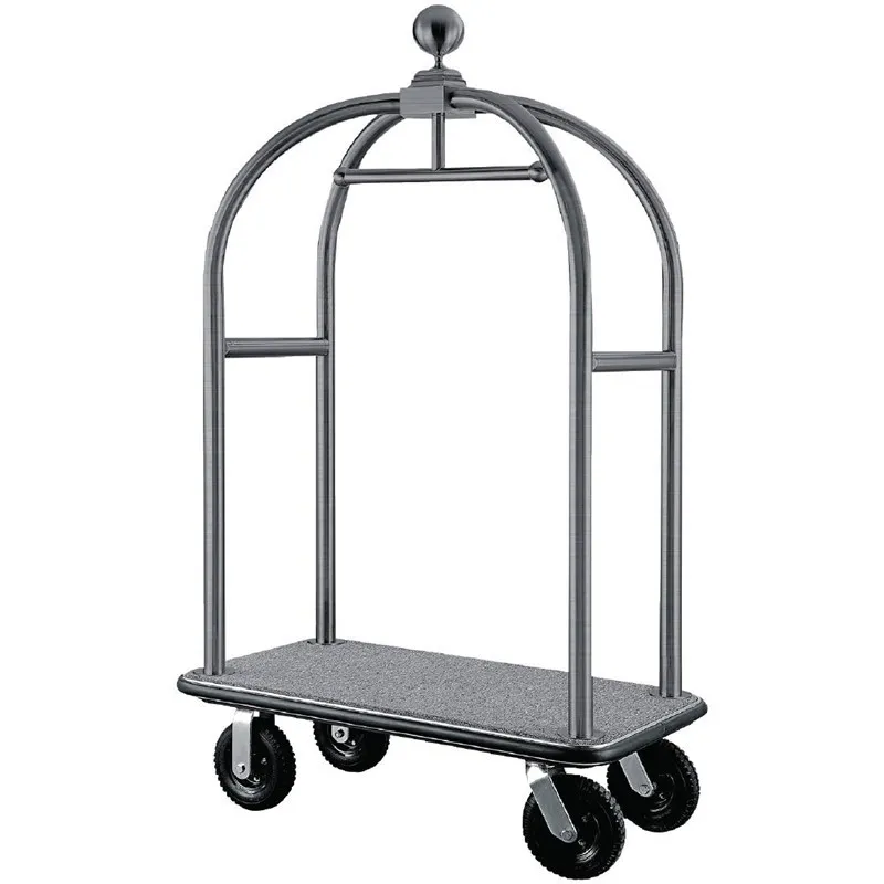 Chariot à Bagages en Inox - 350 Kg de Capacité