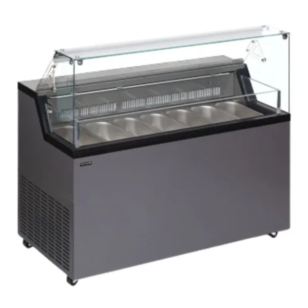 Vitrīna ar ledus vāku - 7 x 5 L