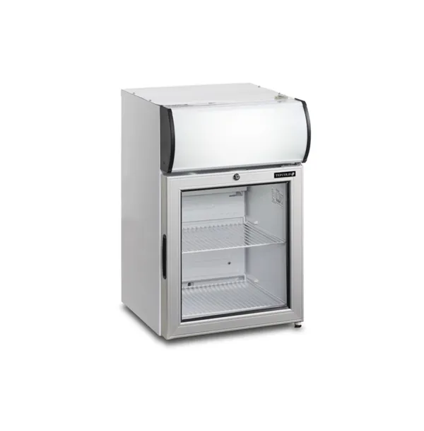 Mini ledusskapis ar nojumi - Stikla durvis - 45 L