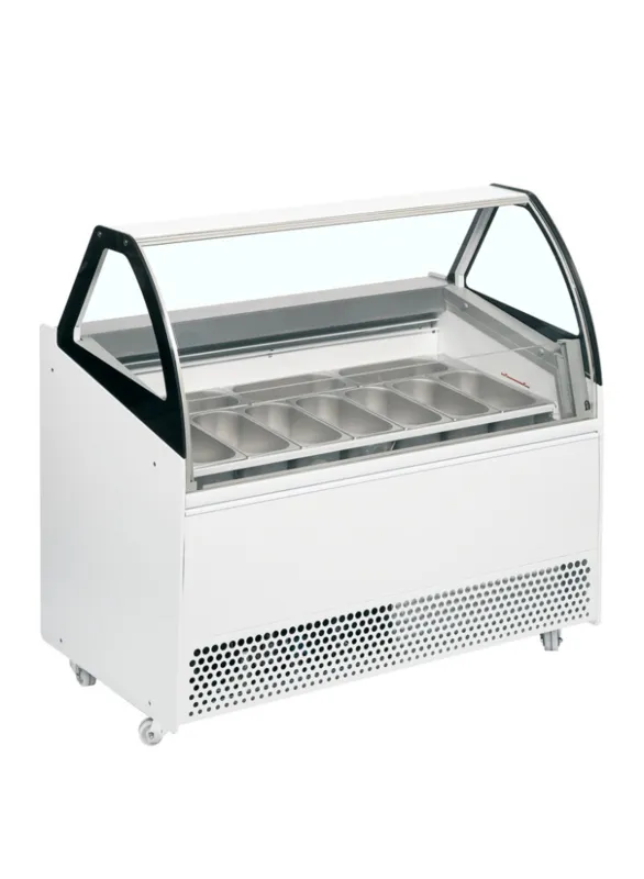 Ventilēts saldējuma vitrīna - 10 x 5 L