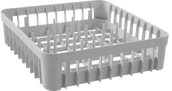 Glāžu plaukts ar atbalsta stieņiem - 40 x 40