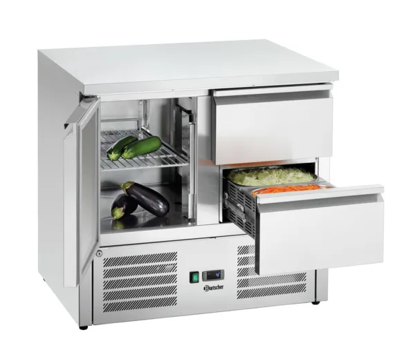 Refrigerator table - 2 drawers & 1 door