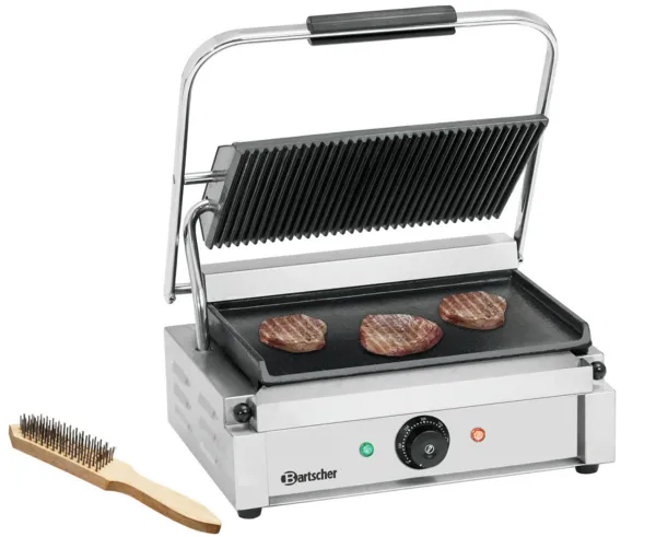Grill Panini de Contact - Plāksnes Gludas un Rievotas