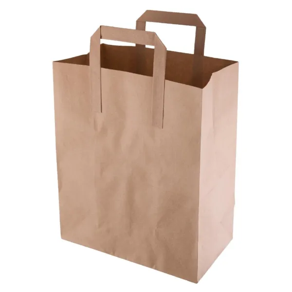 Reciklējams brūns papīra maisiņš - 255 x 215 mm - 250 gabalu komplekts