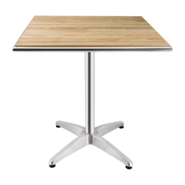 Kvadrātveida apgleznota ozola galds - 700 x 700 mm
