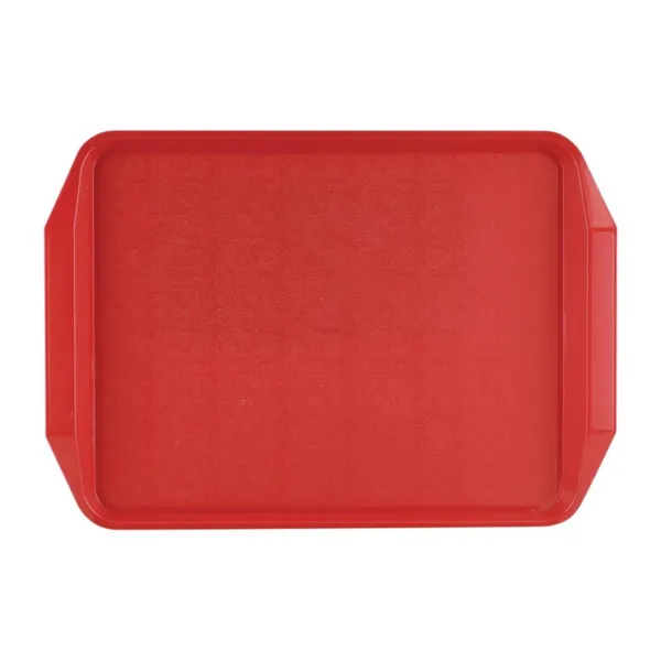 Sarkanais plāksnis ar rokturiem - 435 x 305 mm