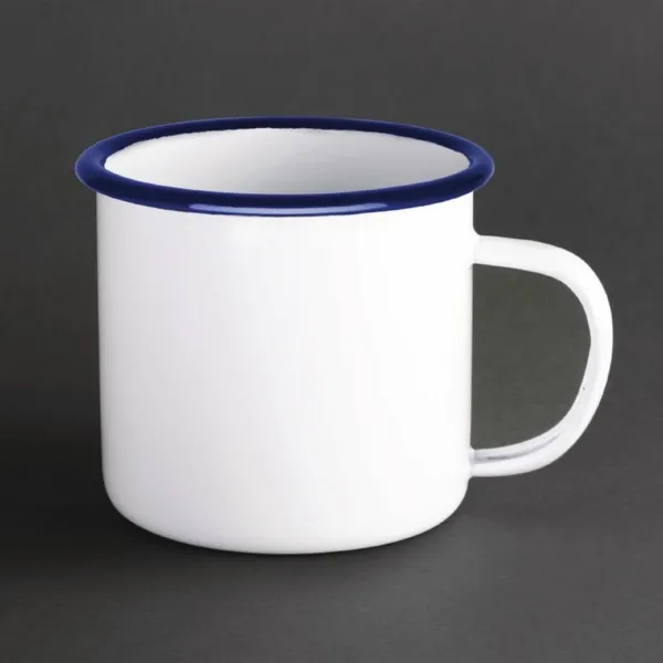 Liela emaljēta tase zupai 670 ml - 6 gabali