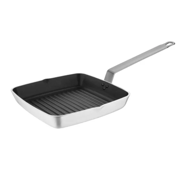 Kvadrātiska nelejama panna ar reljefu pamatu - L 240mm
