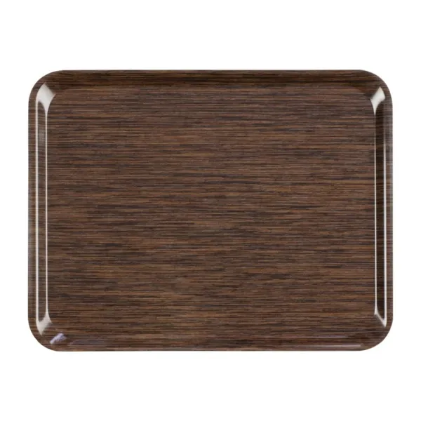 Pašapkalpošanās melamīna servisa plāksne 46x36 cm wenge krāsā